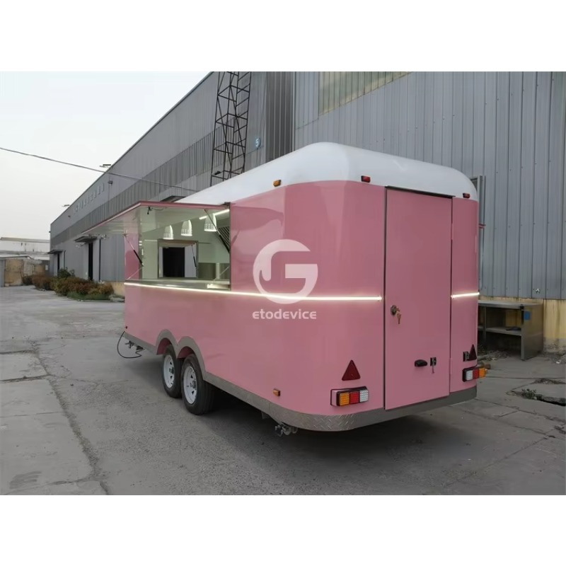 Hot Dog Vending Cart - Customized 5.5m Fully Equipped Double Color