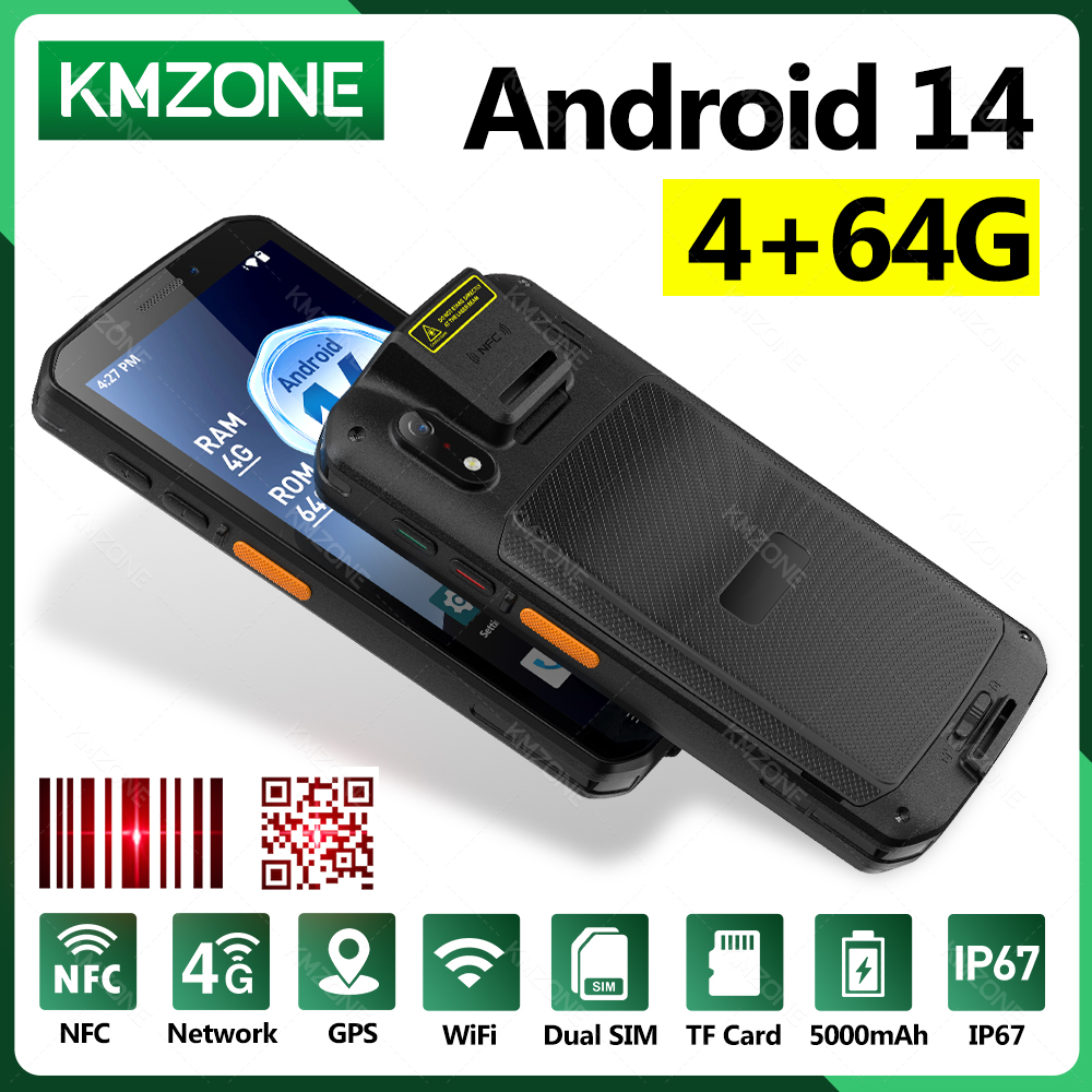 Nfc Card Reader Vending - MTK6765 PDA Terminal Android 14 with