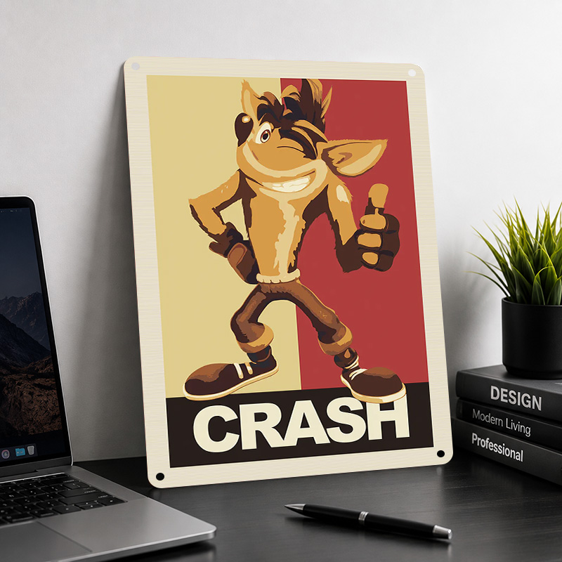 Crash Bandicoot Textured Poste - Arcade Quest review and price