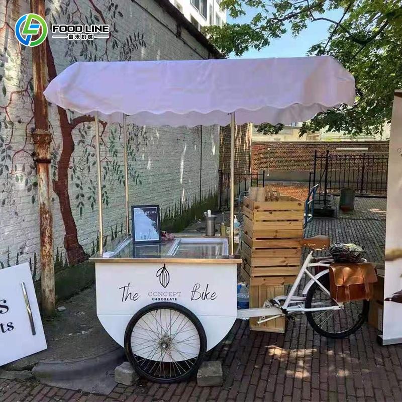 Customized Outdoor Electric Ic - Hot Dog Vending Cart review and price